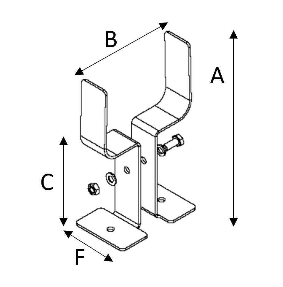 Stud bolt free support legs 